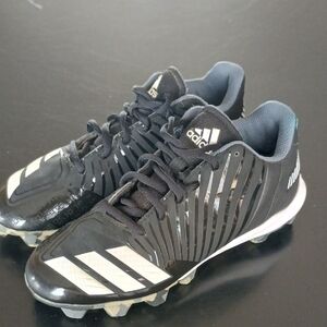 Adidas Kids Black and White Cleats Baseball Football Softball Soccer